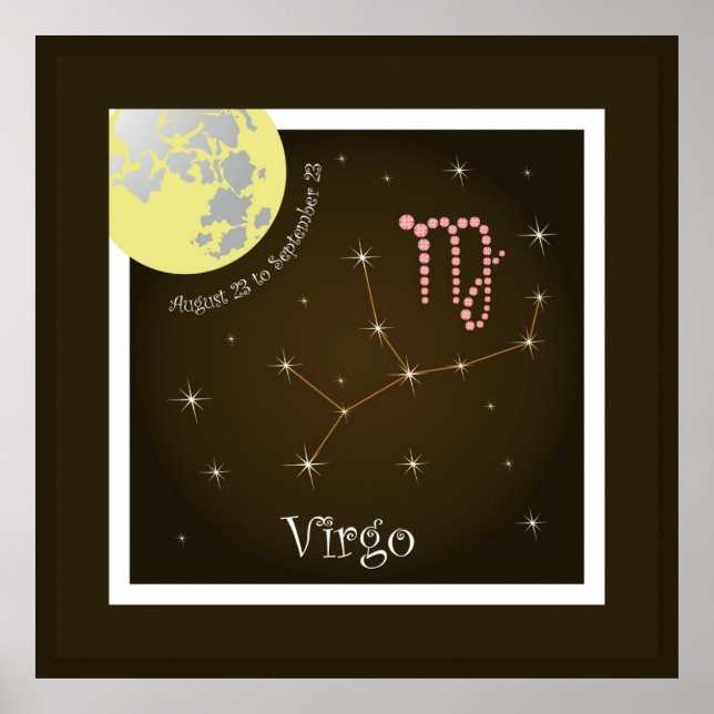 Virgo August 23 à septembre 23 Poster (Devant)