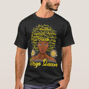 Virgo Black Woman Tshirt Reine noire femme naturel