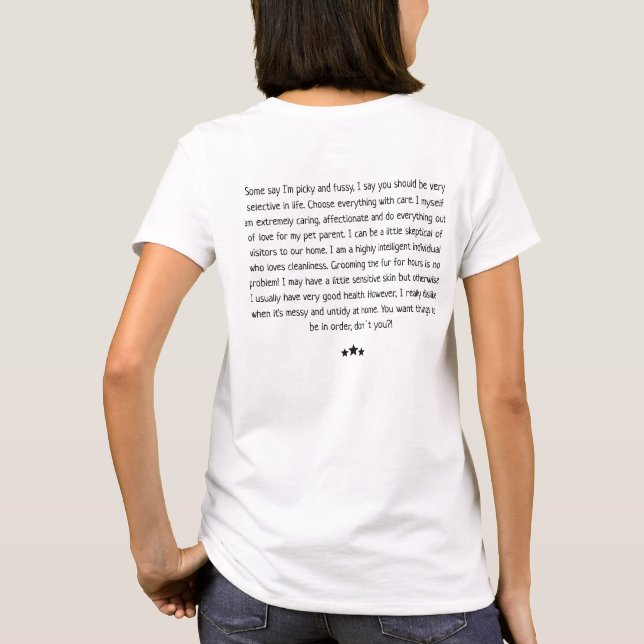 Virgo Cat - Pet Astro - T-Shirt (Dos)