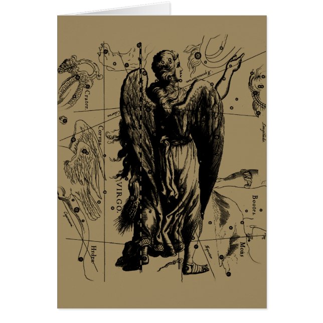 Virgo Constellation Hevelius Etching Style (Devant)