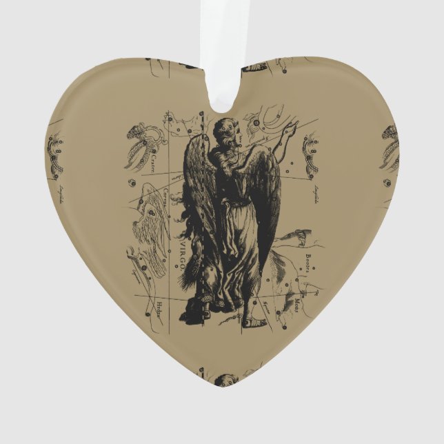 Virgo Constellation Vintage Hevelius 1690 (dos)