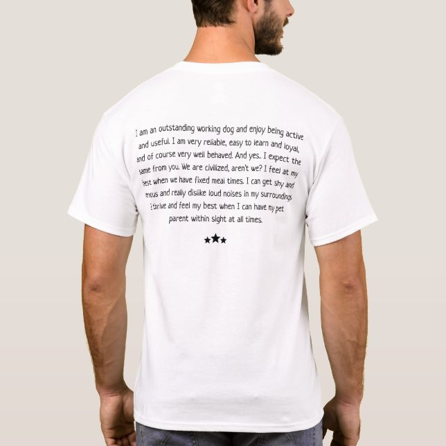 Virgo Dog - Pet Astro - T-shirt (Dos)