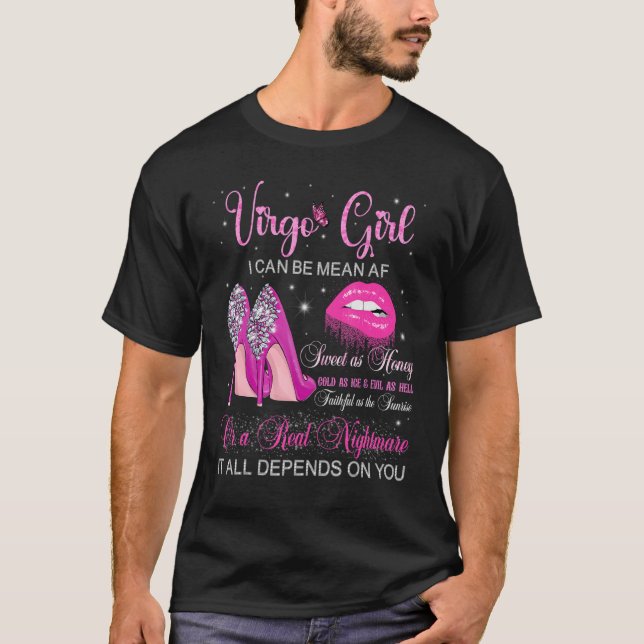 Virgo Girl Anniversaire talons hauts lèvres goutte (Devant)