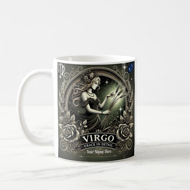 Virgo "Grace in Detail" Zodiac Mug (Gauche)