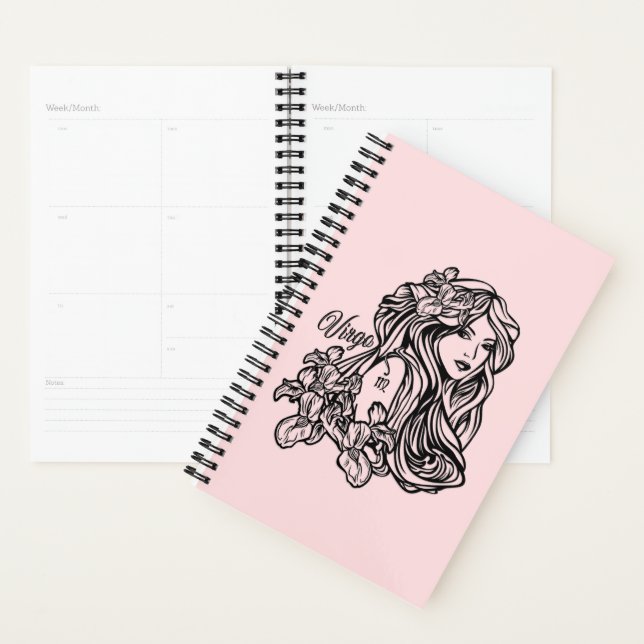 Virgo La Vierge Zodiac rose (Devant avec enveloppe)