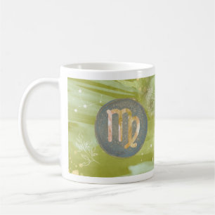 Virgo Olive Green Astrologie Zodiac Sign Mug