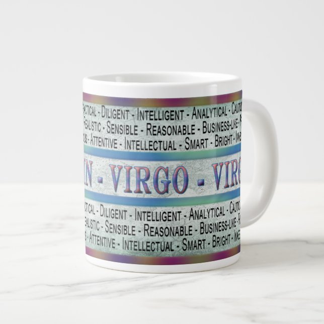 VIRGO- VIRGIN - CAFÉ/SOUPE/JUMBO MUG - TEXTE (Devant droit)