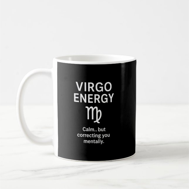 Virgo Zodiac Sign Astrology Mug (Gauche)