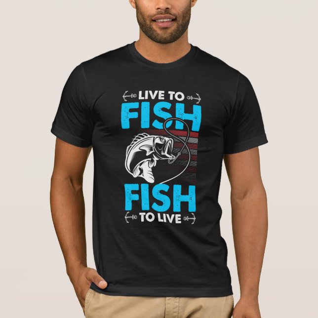 Vis aux poissons et poissons pour vivre t-shirt (Devant)