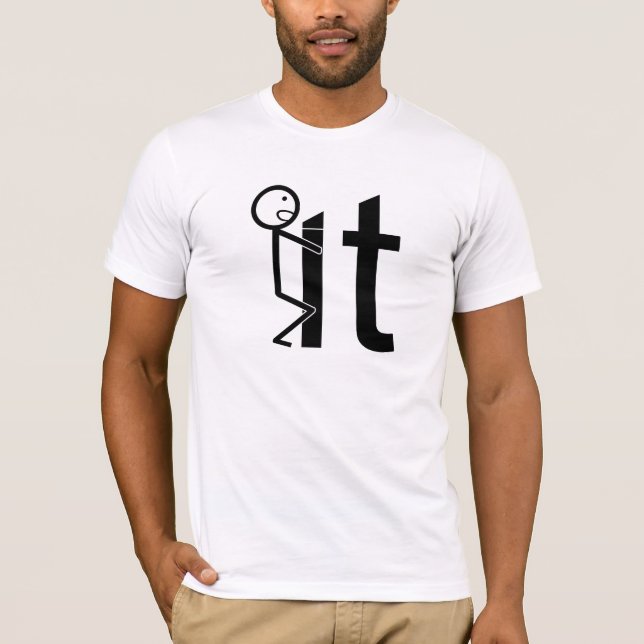Vis It Funny Stick Figure T-shirt Homme (Devant)
