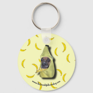 Vis, Rire, Aimez Les Bananes. Porte-clé