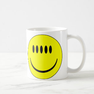 visage aux cinq yeux mug drôle