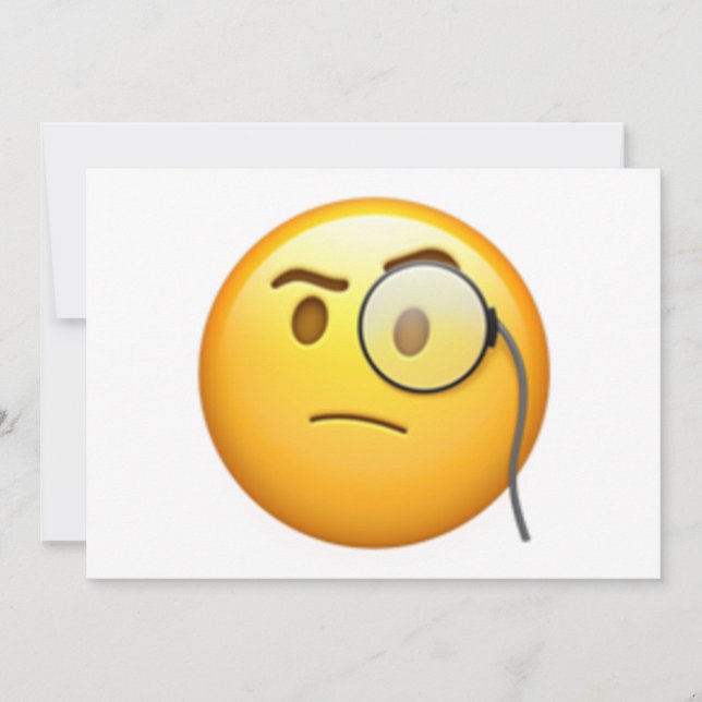 Visage avec Monocle - Emoji (Devant)