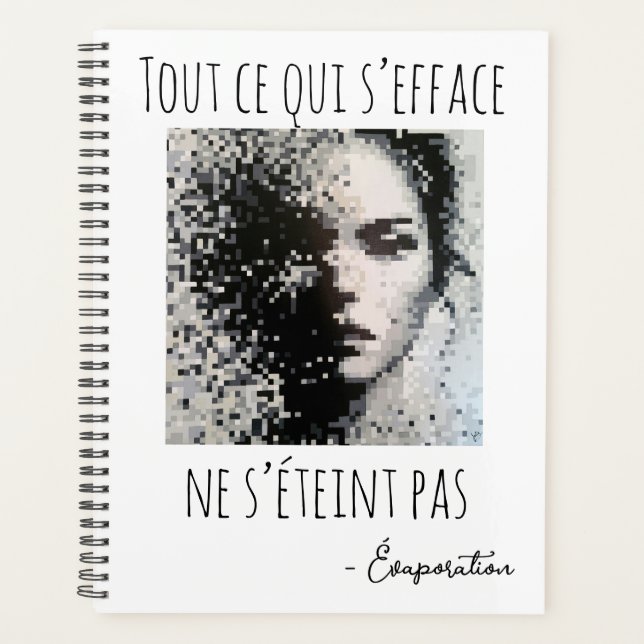 Visage brumeux en noir et blanc  (Devant)