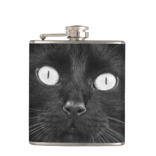 Visage de chat noir - flacon