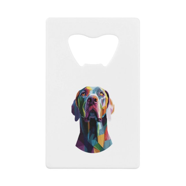 Visage de Chien Rasterisé de Style WPAP (Devant)