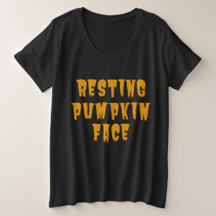 Visage de citrouille au repos - Drôle d'Halloween