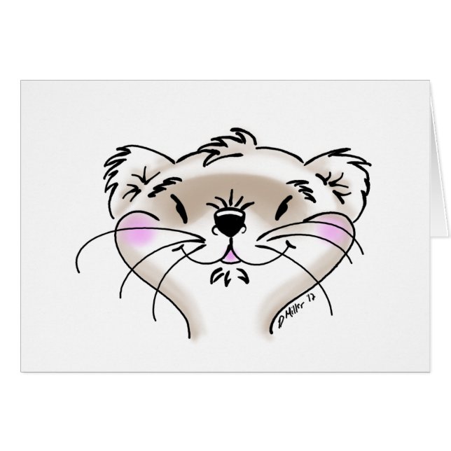 Visage de Ferret comique (Devant Horizontal)