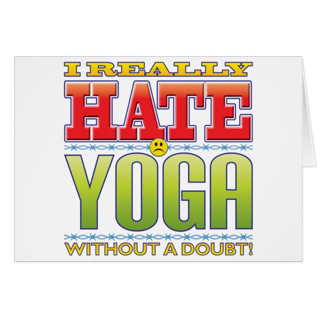 Visage de haine de yoga (Devant horizontal)