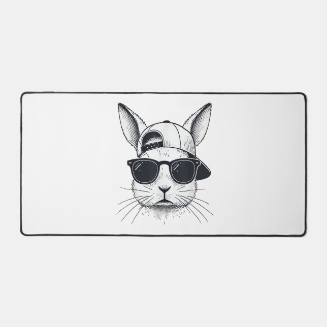 Visage de Lapin avec Lunettes de Soleil Casquette  (Recto)