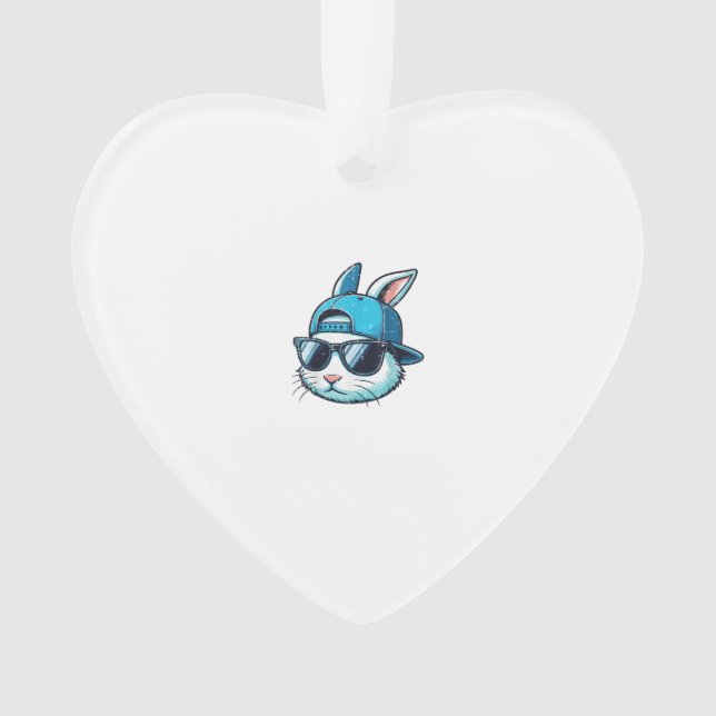 Visage de Lapin de Pâques Casquette de Baseball Lu (devant)