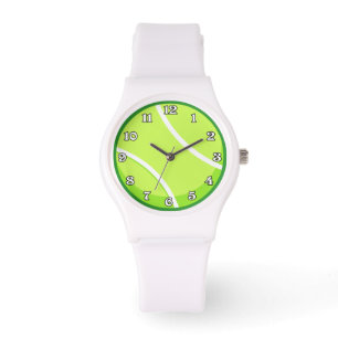 Visage de montre de balle de tennis