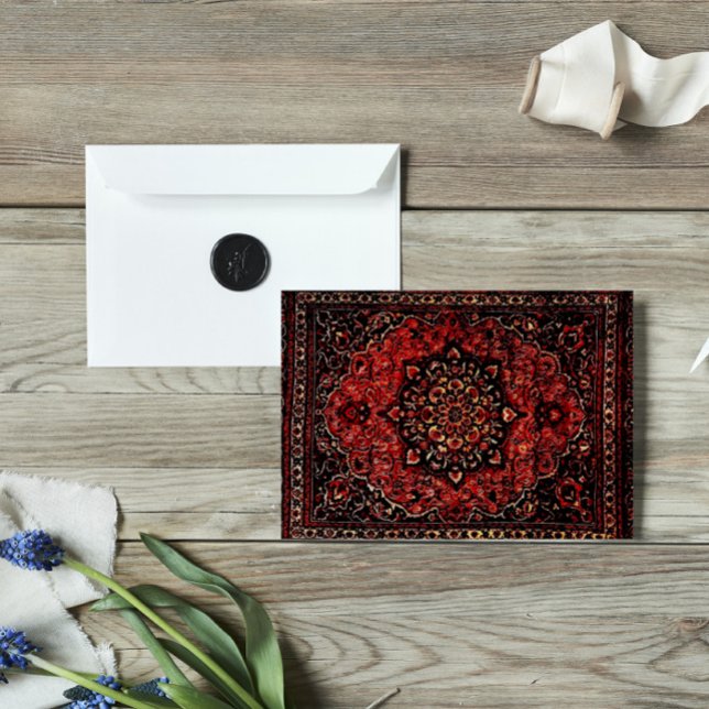 Visage de tapis persan en champ teinté rose (Créateur téléchargé)