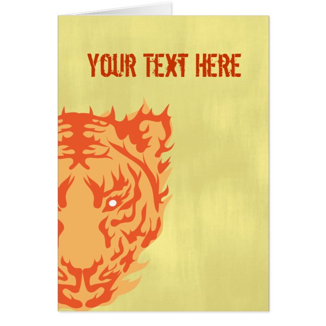 Visage de tigre (Devant)