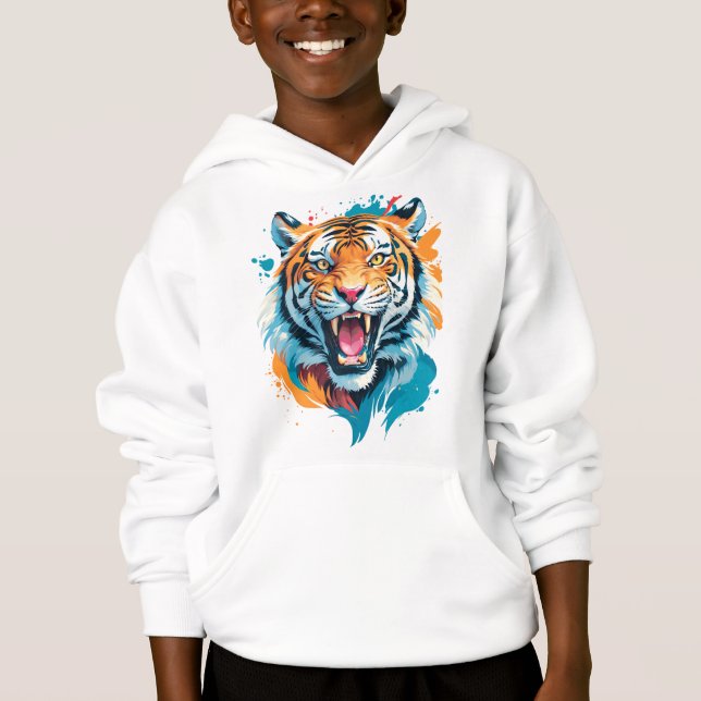 Visage de tigre torride (Devant)