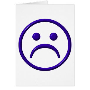 Visage déprimé, triste et bleu