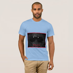 Visage doré : Bleu bébé - T-shirt cou crémeux
