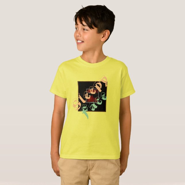 Visage dormant : T-shirt des garçons (Devant entier)
