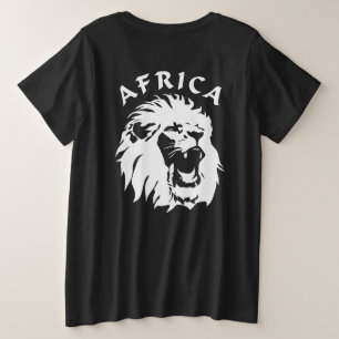 Visage du lion rugissant   Afrique