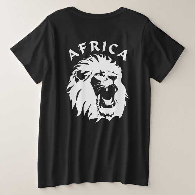 Visage du lion rugissant | Afrique (Design dos)