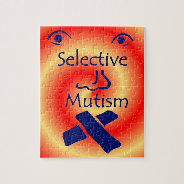 Visage du Puzzle de Mutisme Sélectif (Vertical)