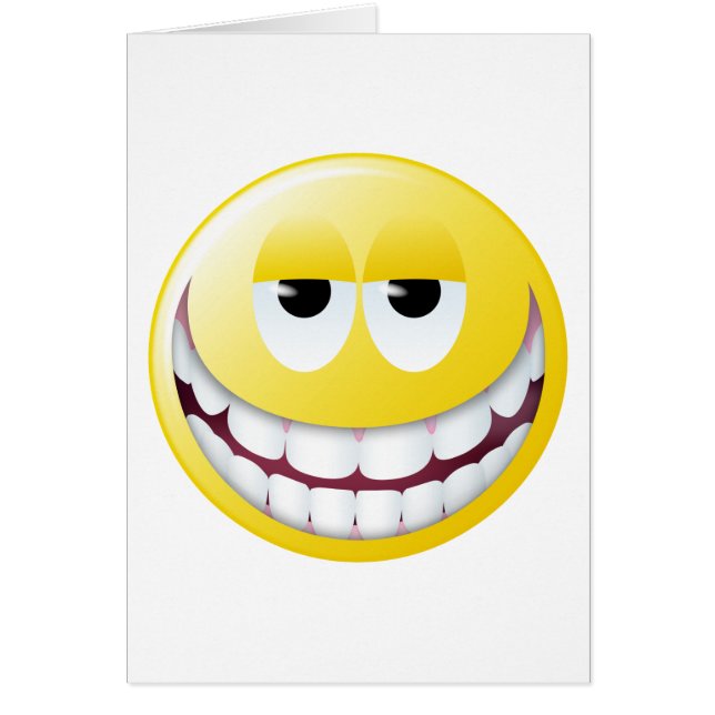 Visage énorme de sourire (Devant)