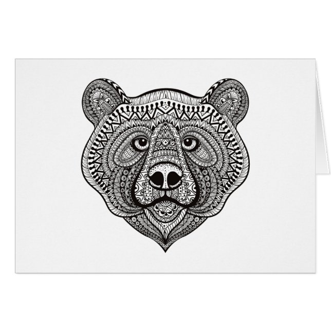 Visage inspiré d'ours (Devant horizontal)