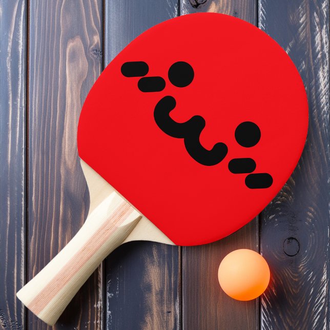Visage Mignon Raquette de Ping Pong Rouge (Créateur téléchargé)