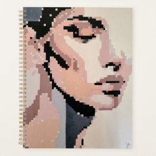 Visage pastel calme