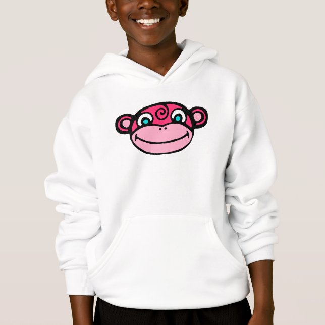 Visage rose de singe mignon (Devant)