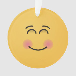 Visage souriant avec ornement des yeux souriants