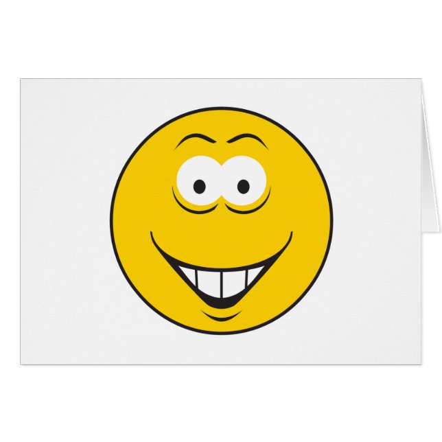 Visage sourire aux dents (Devant horizontal)