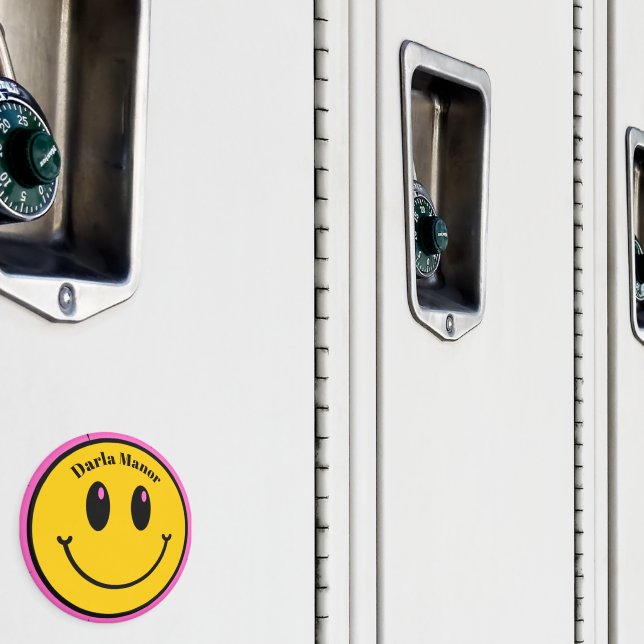 visage sourire personnalisé Magnet (In situ (casier))