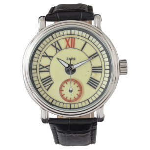 Visage vintage unique de montre avec les chiffres