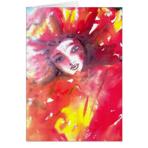 VISAGES DE MASQUÉRADE VÉNÉTIENNE - MASQUE EN ROUGE