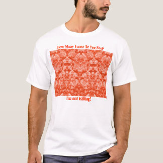 Visages de rhubarbe dans l'orange, T-shirt