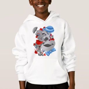 Visages surréalistes et Sweat - shirt à capuche de