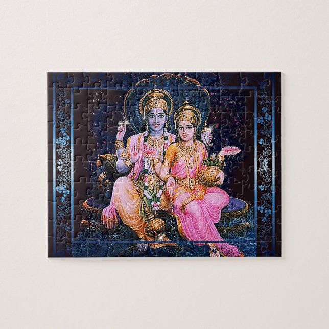 Vishnu et Lakshmi - puzzle (Horizontal)