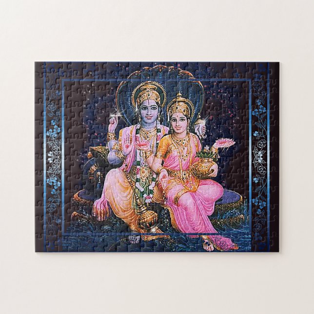 Vishnu et Lakshmi - puzzle grand (Horizontal)