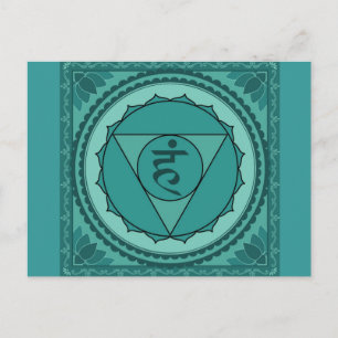 vishuddhi ou chakra de gorge Carte postale